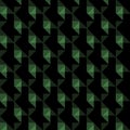 Black and green checkered background pattern Royalty Free Stock Photo