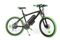 Black and green electric bike Royalty Free Stock Photo