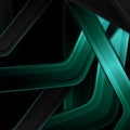 Black and green glossy stripes abstract hi-tech background Royalty Free Stock Photo