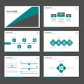 Black and green multipurpose infographic presentation Brochure flyer leaflet website template flat design Royalty Free Stock Photo