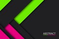 Black, green nad pink modern material design, widescreen background