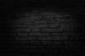 Black grey brick wall texture with vintage style pattern for background and design art work Royalty Free Stock Photo