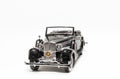 Black and grey classic vintage retro car model Royalty Free Stock Photo