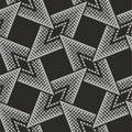 Black and grey diamonds pattern. Diagonal triangles background.Seamless geometric print. - Vector Royalty Free Stock Photo