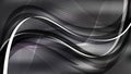 Black and Grey Flowing Curves Background Vector Graphic Royalty Free Stock Photo