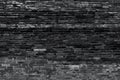 Black and grey old brick wall cement clean horizontal Masonry surface for wallpaper background Textures grunge