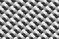 Black, grey and white fish scales repat pattern background Royalty Free Stock Photo