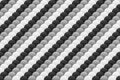 Black, grey and white fish scales repat pattern background Royalty Free Stock Photo