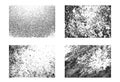 Black grunge noise texture set. Abstract background design. Vector patterns on white background Royalty Free Stock Photo