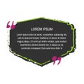 Quote box vector Royalty Free Stock Photo