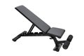 black gym exercise bench isolated on white background Royalty Free Stock Photo