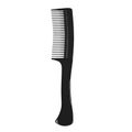 Black hair comb isolated on white Royalty Free Stock Photo