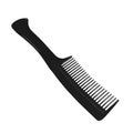 Black hair comb isolated on white Royalty Free Stock Photo