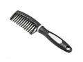 Black hair comb isolated on white Royalty Free Stock Photo