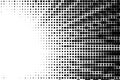 Black Halftone Squares Fading Pattern Royalty Free Stock Photo