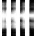 Black halftone vertical striped background