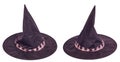 Black halloween witch hat