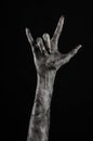 Black hand of death, the walking dead, zombie theme, halloween theme, zombie hands, black background, mummy hands