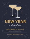New year celebration flyer