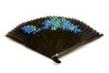 Black hand held fan Royalty Free Stock Photo