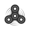 Black Hand Spinner Label Template Royalty Free Stock Photo