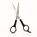 Black handled scissors