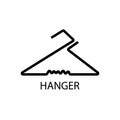 black hanger logo vector Royalty Free Stock Photo