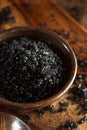 Black Hawaiin Lava Sea Salt Royalty Free Stock Photo