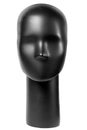 Black head of mannequin isolated