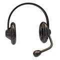 Black headphone icon Royalty Free Stock Photo