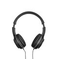 Black headphone isolate on white background Royalty Free Stock Photo