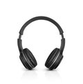 Black headphone isolate on white background Royalty Free Stock Photo