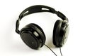 Black headphones Royalty Free Stock Photo