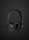 Black headphones Royalty Free Stock Photo