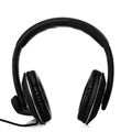 Black headphones, headset Royalty Free Stock Photo