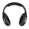 Black headphones isolated