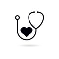 Black Health Medical Care icon or logo