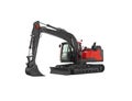 Black heavy duty back hoe