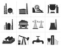 Black Heavy industry icons