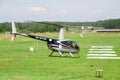 Black helicopter in the international competitions on helicopter sports