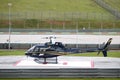 Black helicopter at Sepang International Circuit.