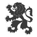 Black Heraldic Lion