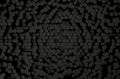 Black Hexagon pattern 3d rendering