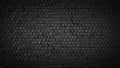 Black hexagonal background abstract 3D render Royalty Free Stock Photo
