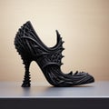 Gothic Dark And Ornate 3d Model With Black Plastic Foot