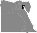 Location map of the Suez governorate of the Arab Republic of Egypt
