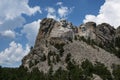 View of the Mount Rushmore National Memorial, with the heads of the four American Presidents, in the State of South Dakota