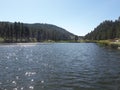 Black Hills South Dakota landscape lake trees and mountains Royalty Free Stock Photo