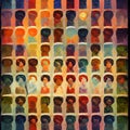 Black History Month Abstract Portraits of Togetherness African American Black Ethnicities Generative AI