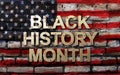 Black History Month African-American History Month  background design for celebration and recognition in the month of February Royalty Free Stock Photo